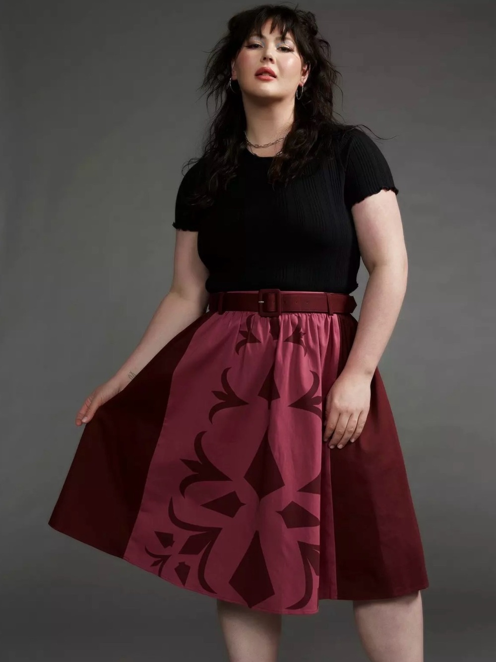 Her Universe Star Wars Ahsoka Retro Skirt Plus Size 2X